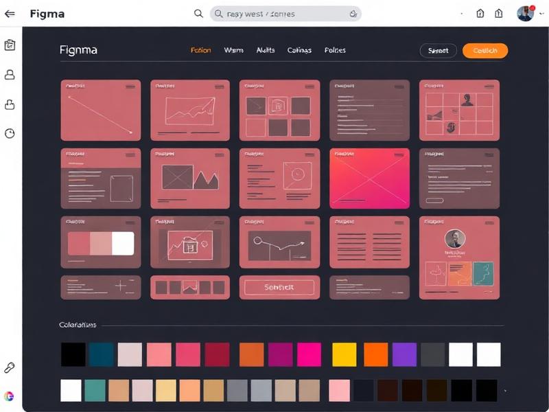 Canvas Figma cu componente